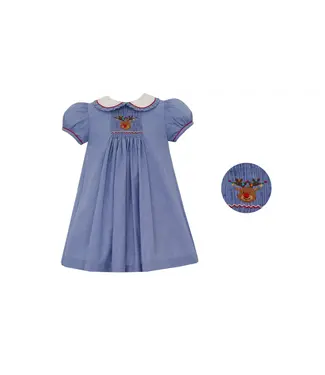 Anavini Reindeer Royal Blue Micro Check S/S Float