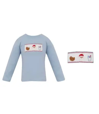 Anavini Lt. Blue Santa's Midnight Snack L/S Knit T-Shirt