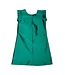 Green Flutter Sleeve A-Line Dress