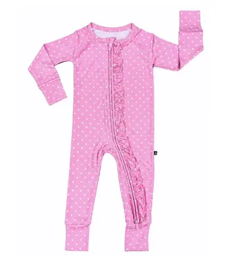 Lev Baby Nancy Ruffled Poppy Footie