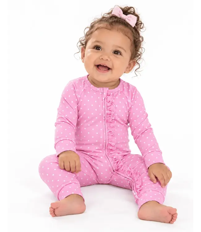 Nancy Ruffled Poppy Footie