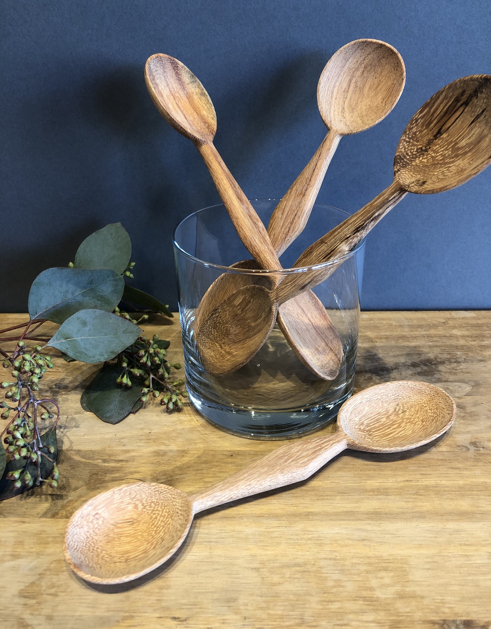 Hand Carved Wooden 2 Sided Spoon