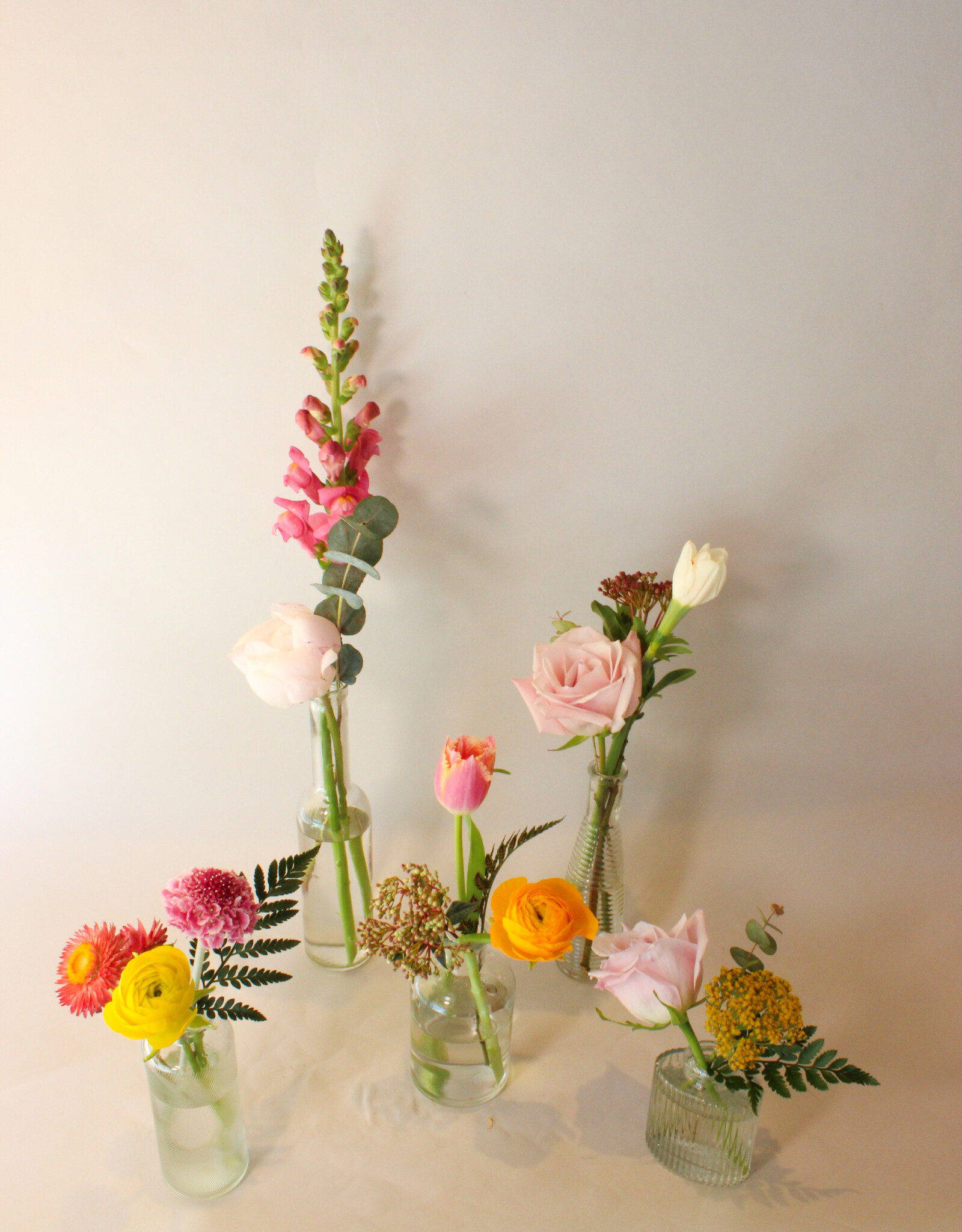 Vintage Bottles, Set of 5