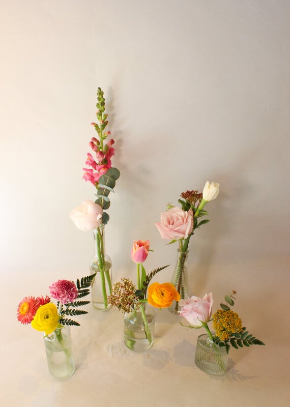 Vintage Bottles, Set of 5