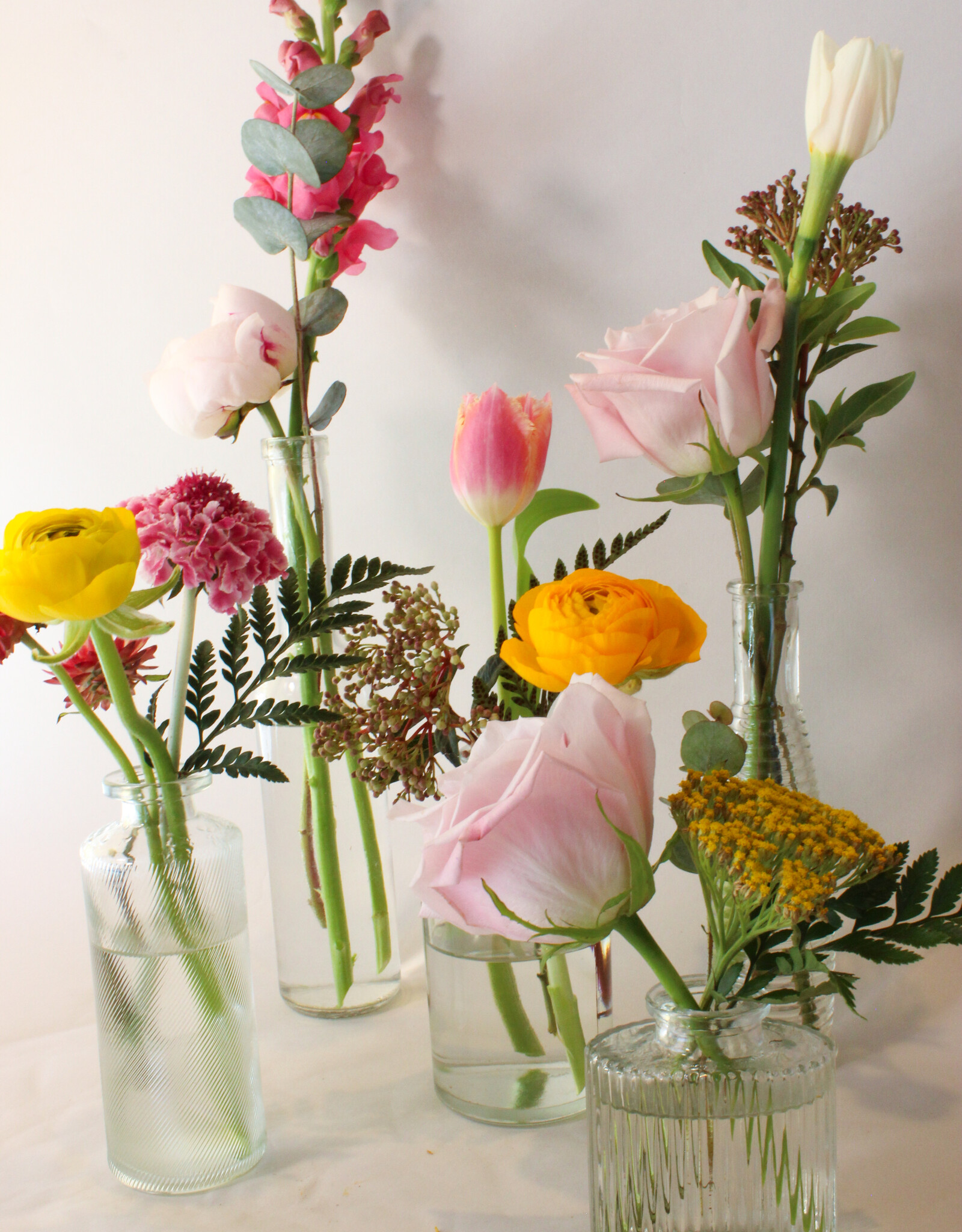Vintage Bottles, Set of 5