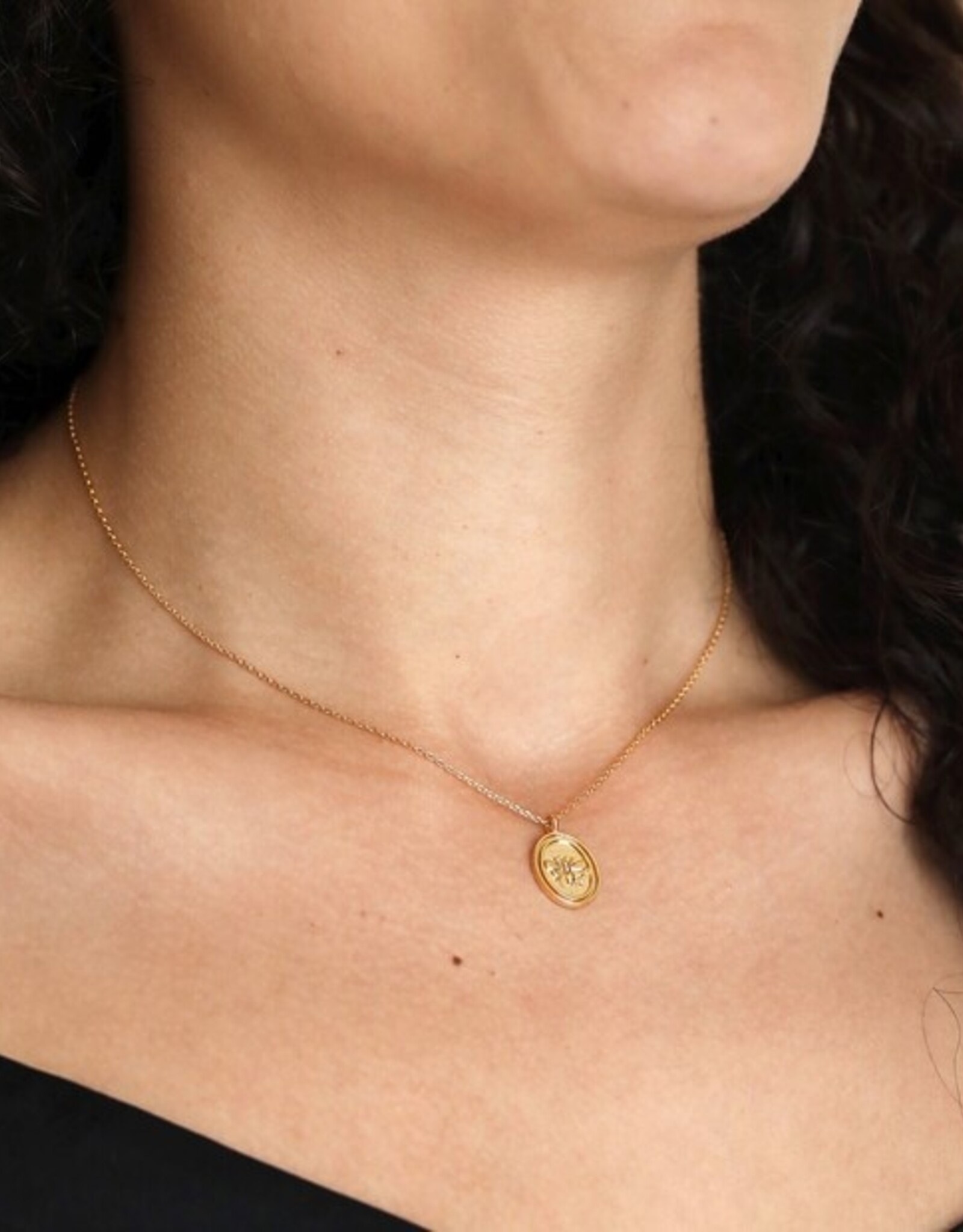 Disk Bee Pendant