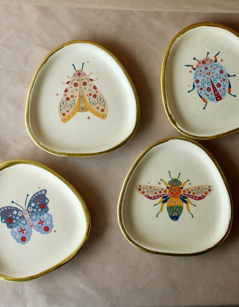 Floral Bug Trinket Tray