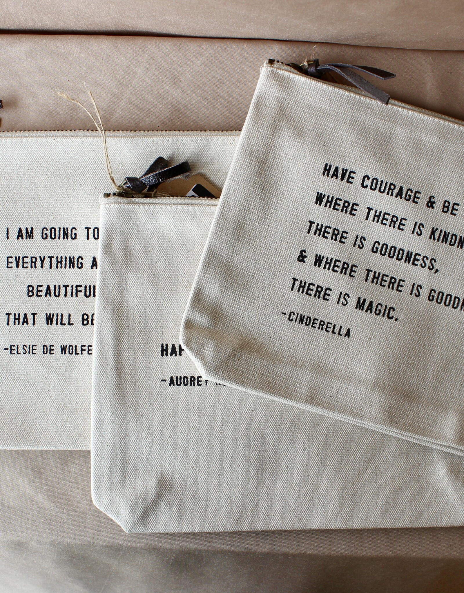 Zipped Canvas Bag