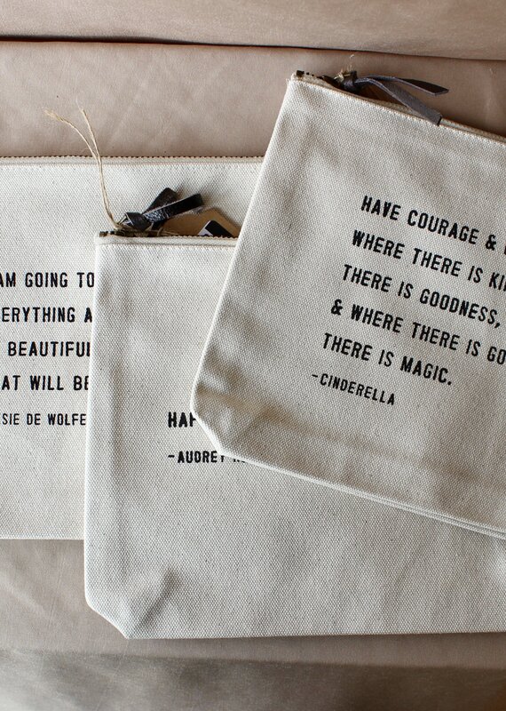 Zipped Canvas Bag