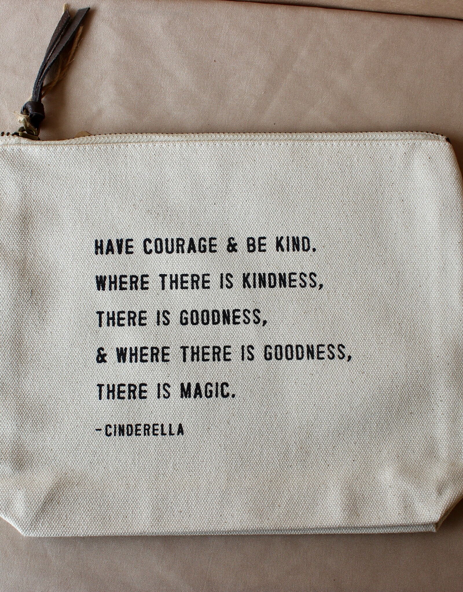 Zipped Canvas Bag