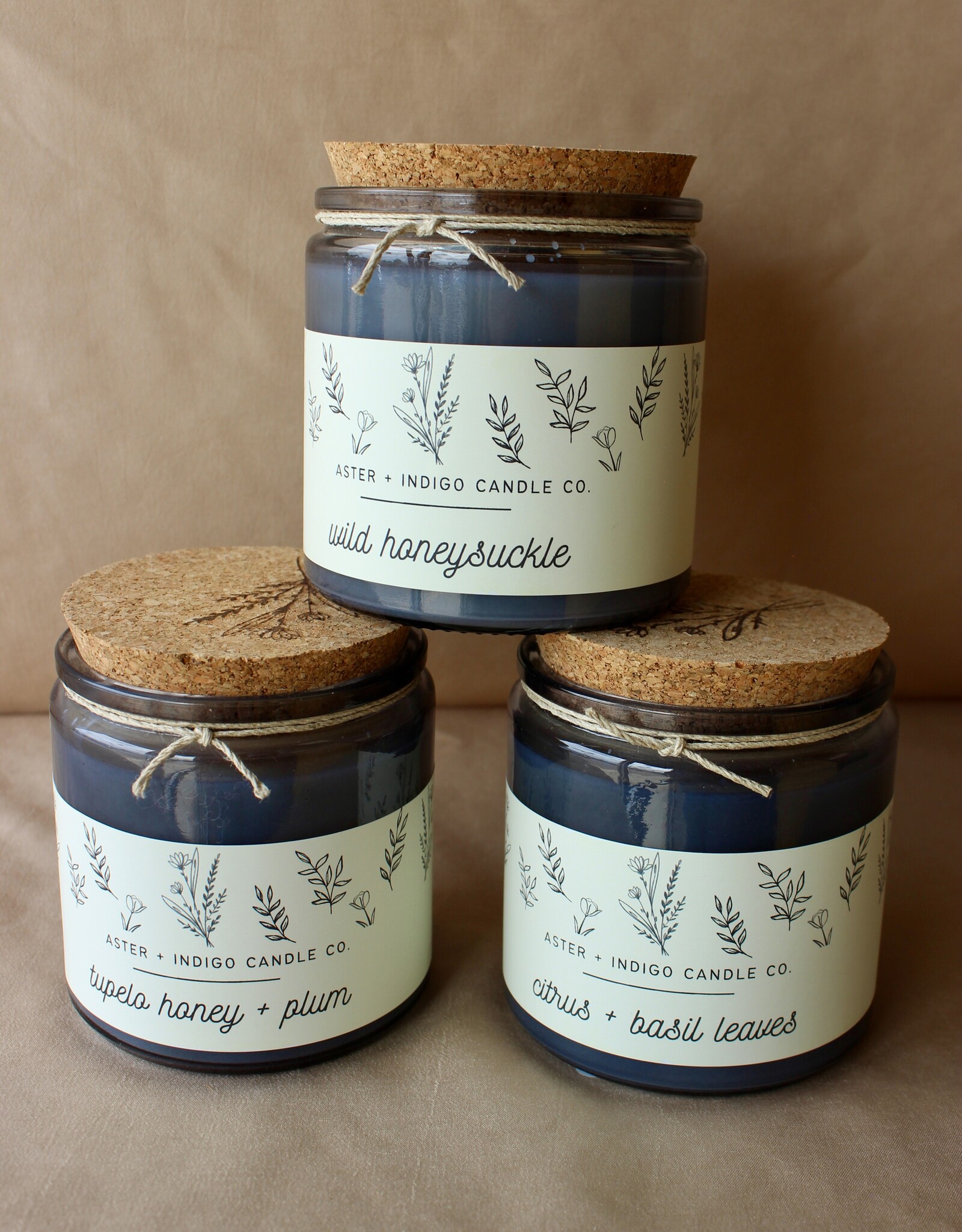 Aster + Indigo Candle
