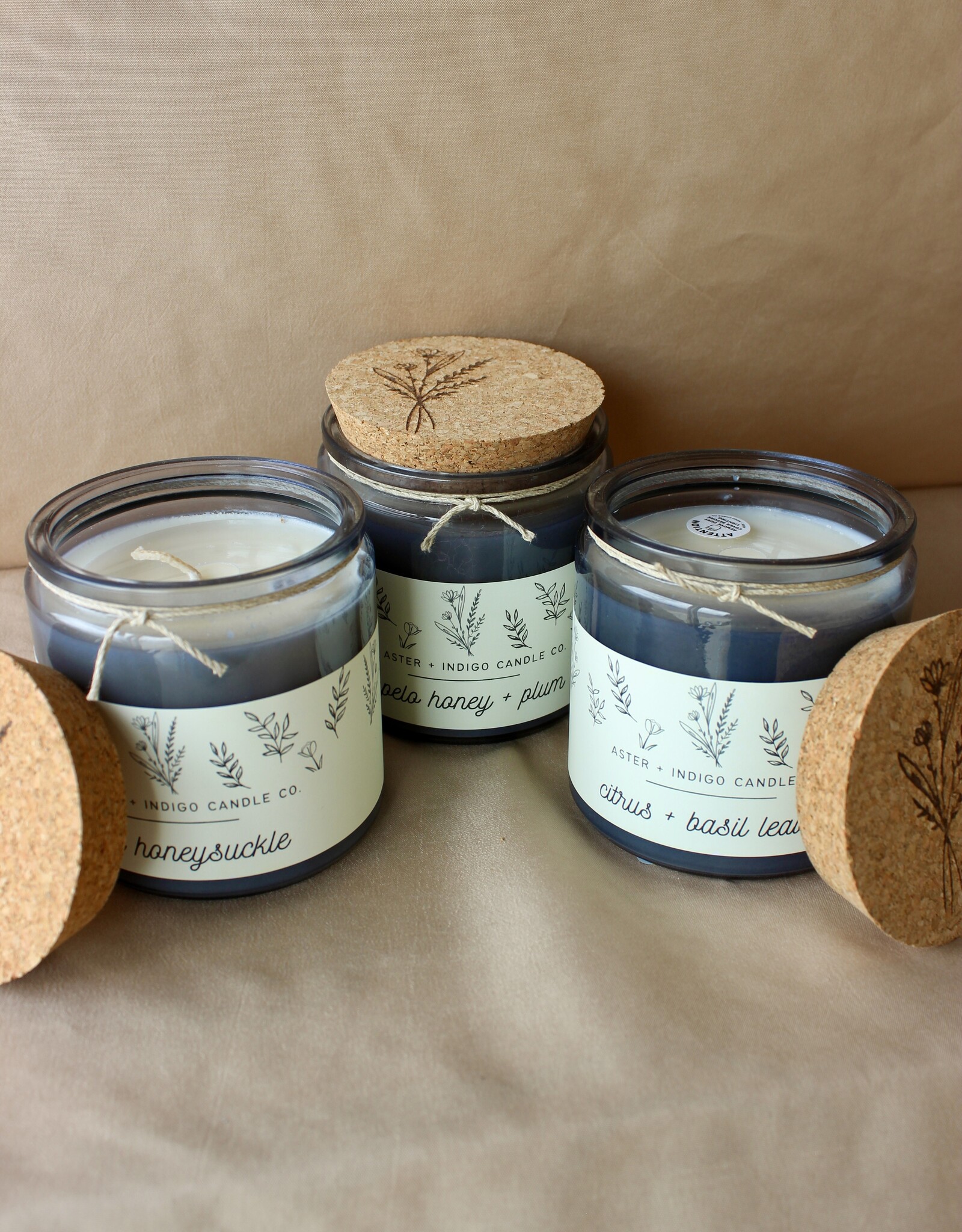 Aster + Indigo Candle