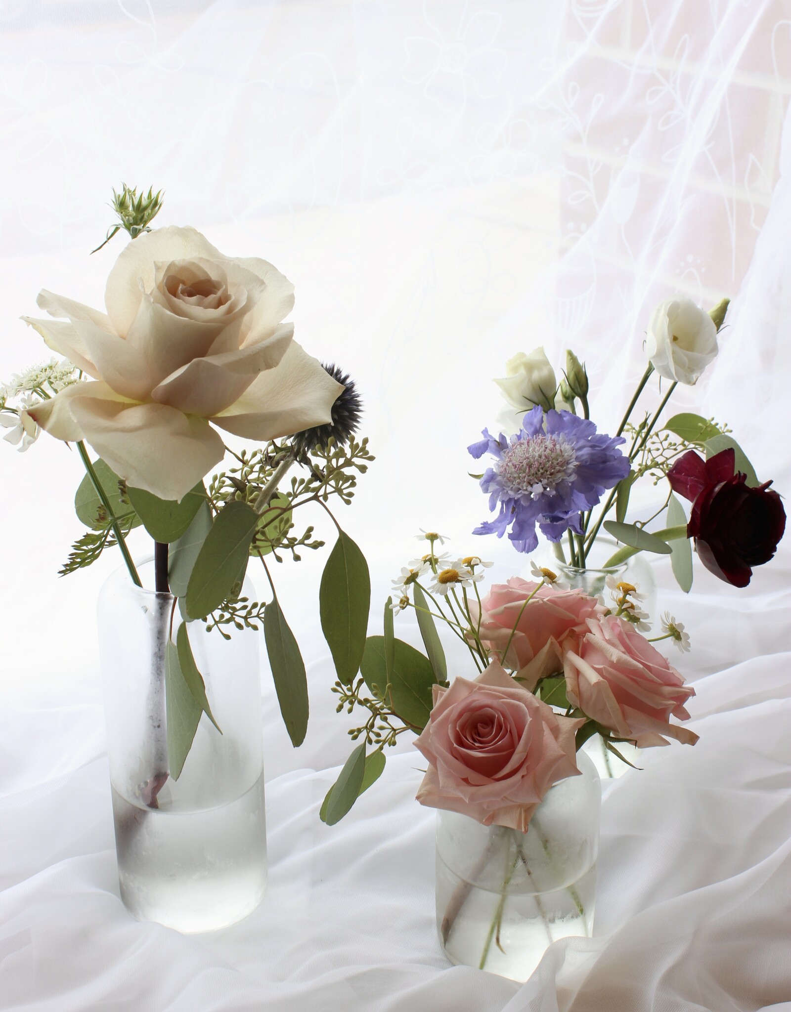 Modern Bud Vases, Set of 3