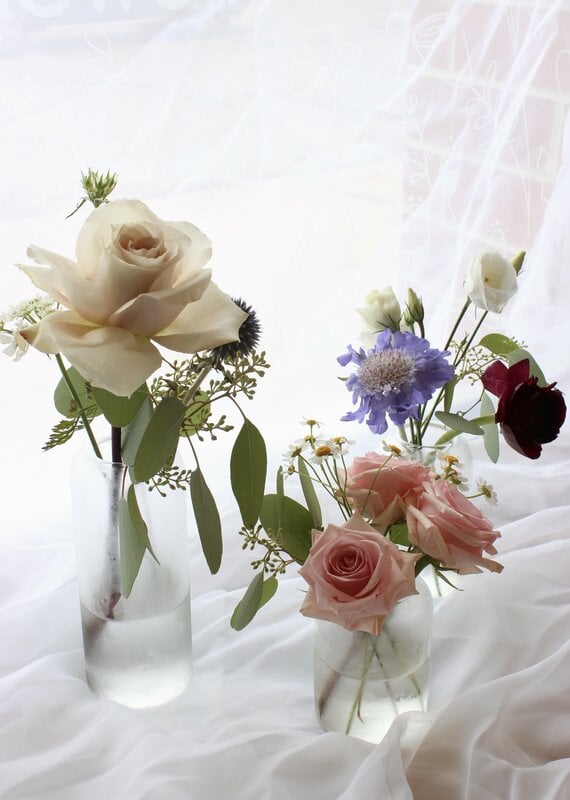 Modern Bud Vases, Set of 3