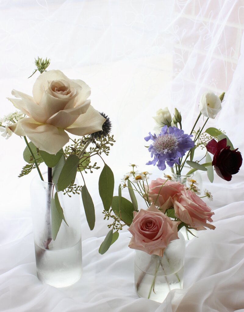Modern Bud Vases, Set of 3