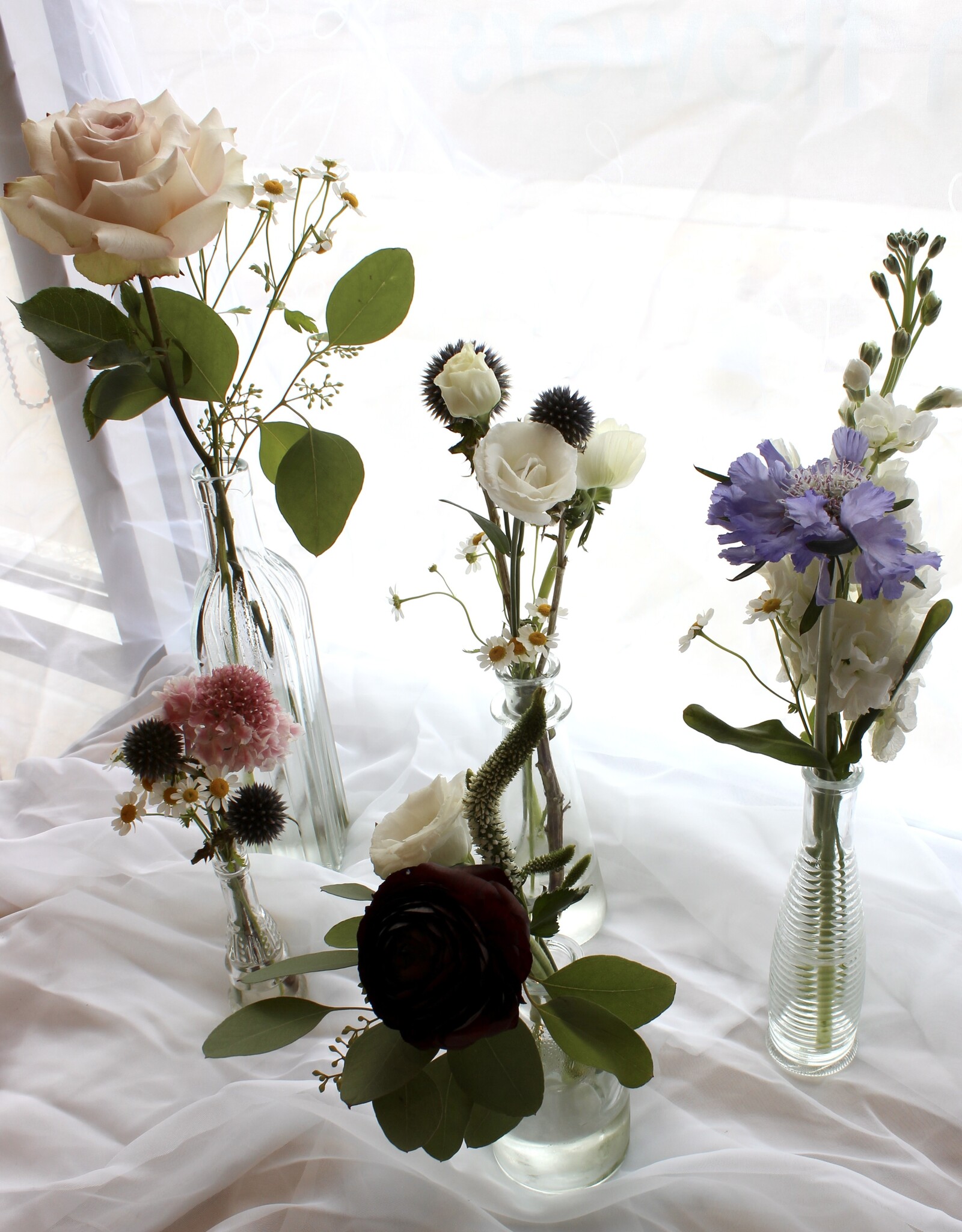 Vintage Bud Vases, Set of 5