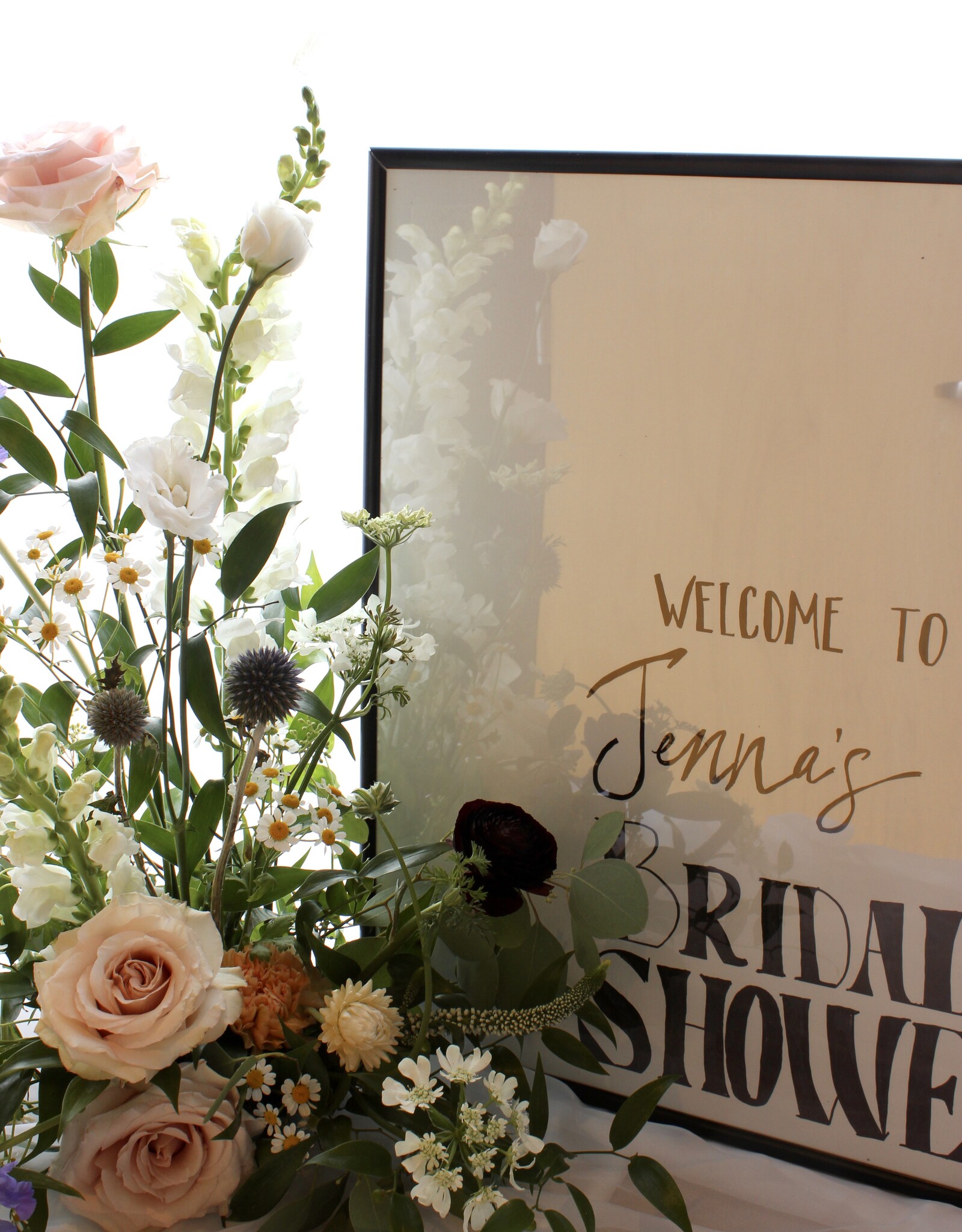 Tabletop Sign Arrangement