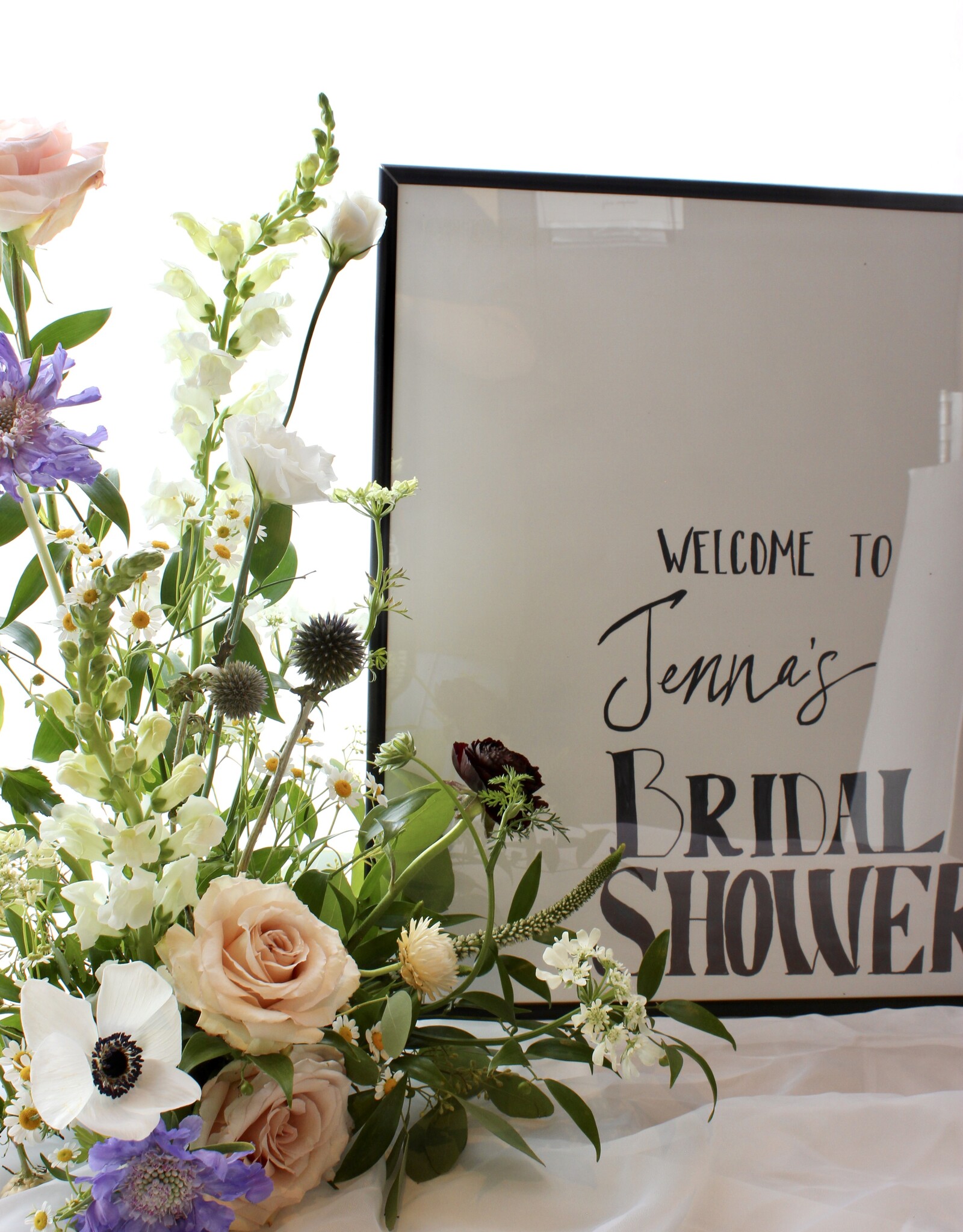 Tabletop Sign Arrangement