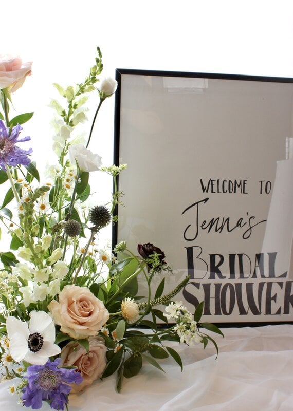 Tabletop Sign Arrangement