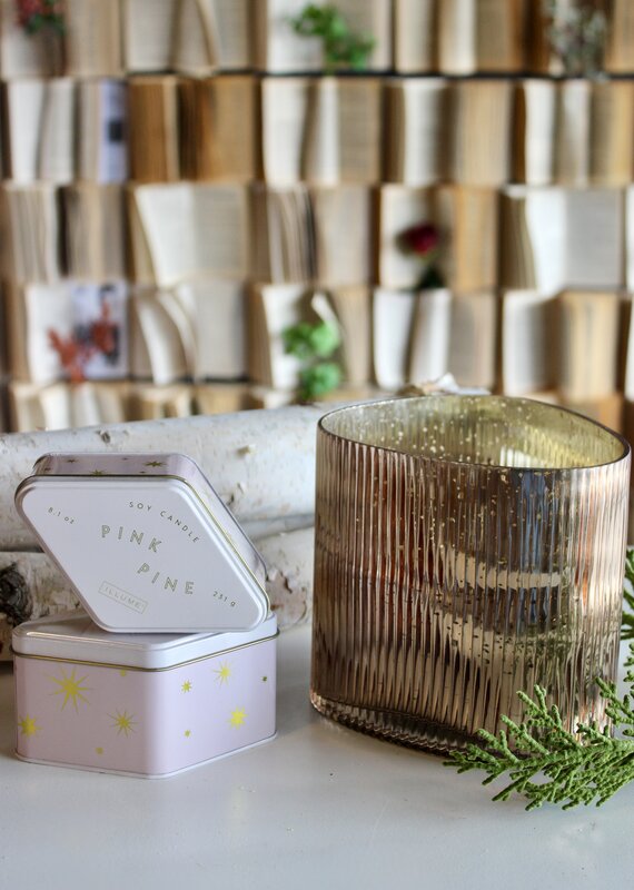 Pink Pine Candle
