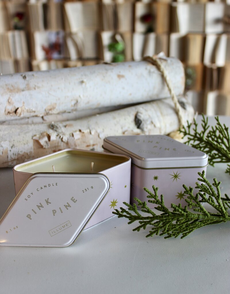 Pink Pine Candle