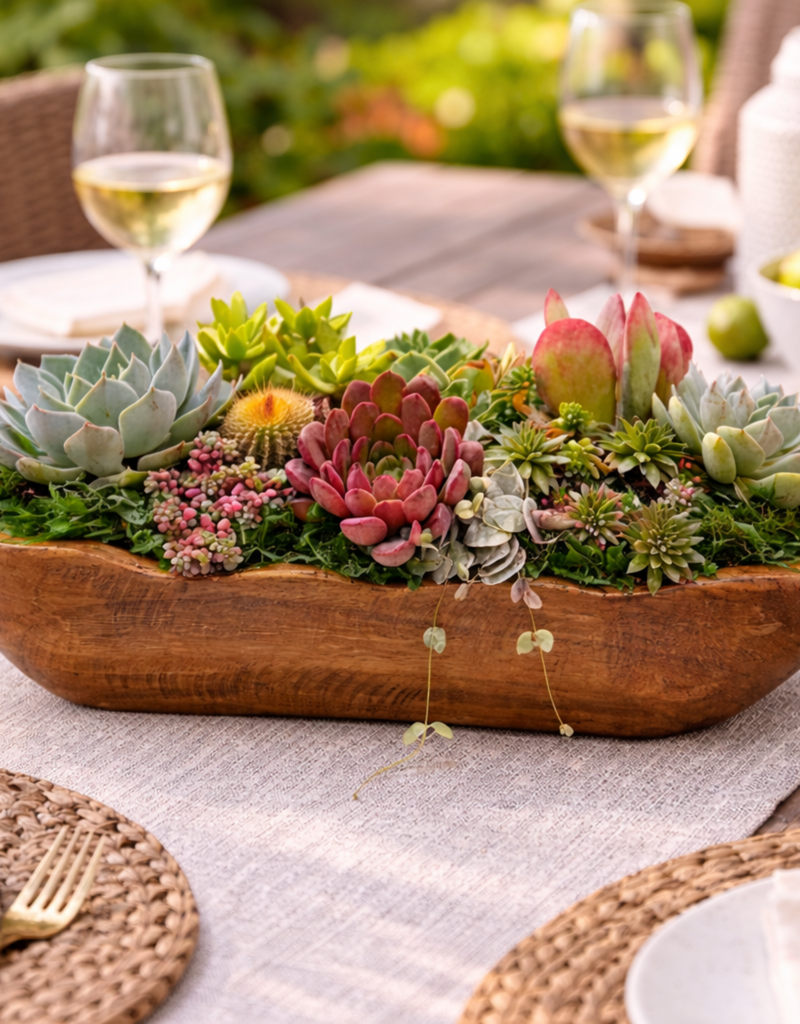 August - Succulent Garden Centerpiece