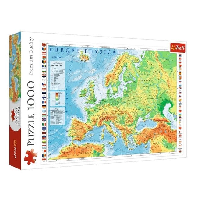 Carte de l'Europe - 1000mcx