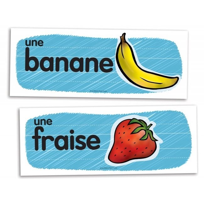 Passe-Temps  Vocabulaire mural des fruits et légumes