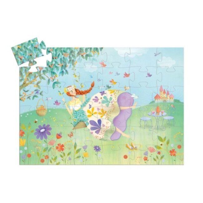 Djeco Puzzle silhouette - La princesse du printemps 36mcx