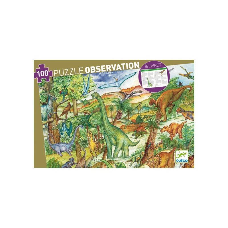 Puzzle observation dinosaures 100mcx