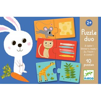 Djeco Puzzle duo - À table !
