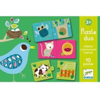 Djeco Puzzle duo - Habitat
