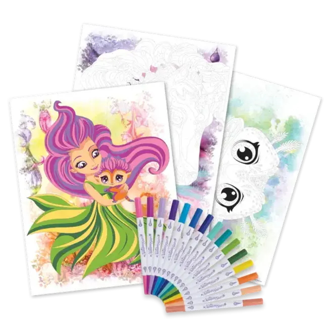 Tween Team Ensemble de coloriage par numéro- Nenuphia - Nebulous Stars