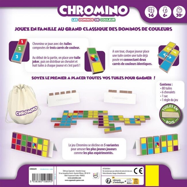 Chromino - Version en bois (Multilingue)