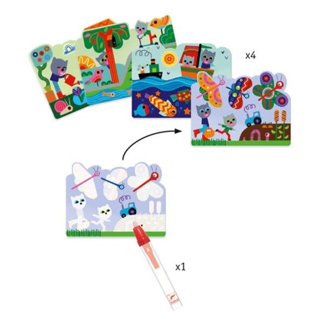 Djeco Coloriages magiques - Caché dans le jardin