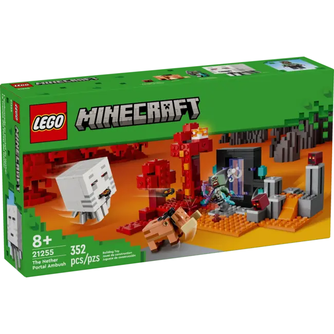 LEGO® Minecraft - L'embuscade au portail du Nether - 21255