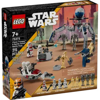 LEGO® Star Wars - Ensemble de combat Clone Trooper et droïdes de combat  - 75372