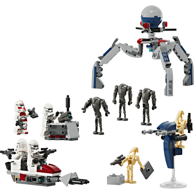 LEGO® Star Wars - Ensemble de combat Clone Trooper et droïdes de combat  - 75372