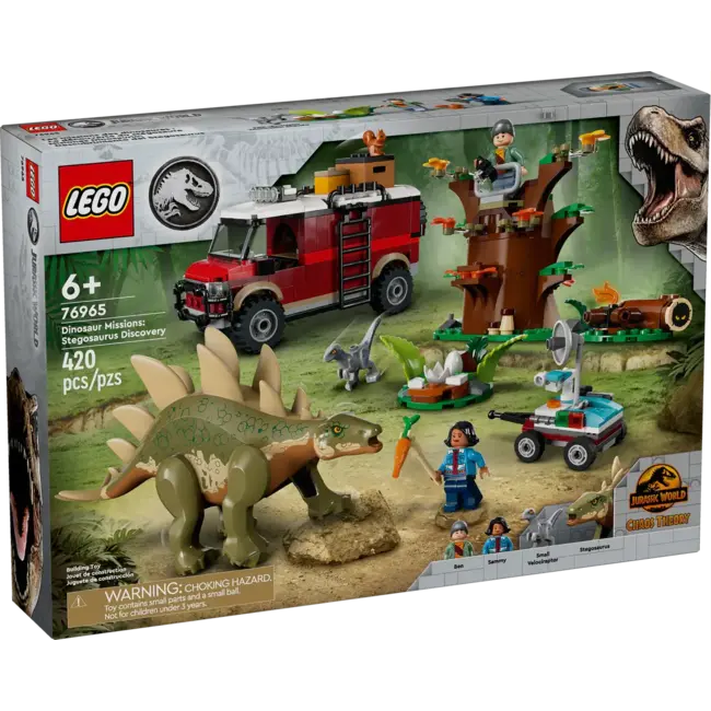 LEGO® Jurassic World - Les missions des dinosaures : La découverte du stégosaure - 76965