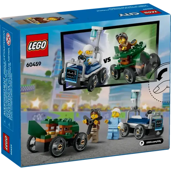 LEGO® City -  L'avion contre la voiture-lit d'hôpital - 60459