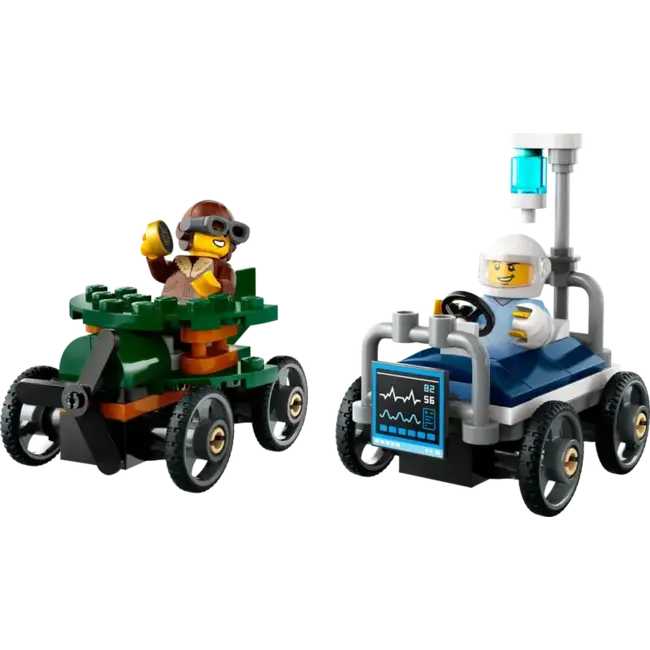 LEGO® City -  L'avion contre la voiture-lit d'hôpital - 60459