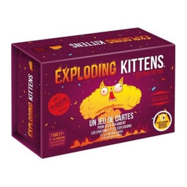 Asmodee Exploding kittens  - Édition Festive (Français)