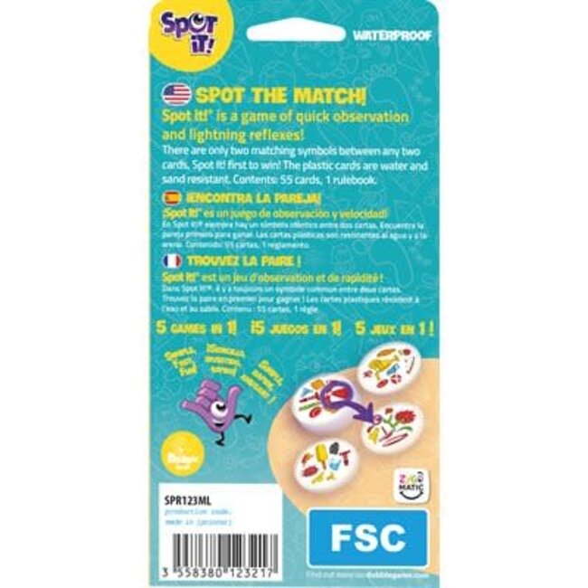 Spot it! (Dobble) Waterproof (Multilingue)