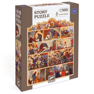 Djeco Puzzle Histoire - Le roi Arthur - 100pcs