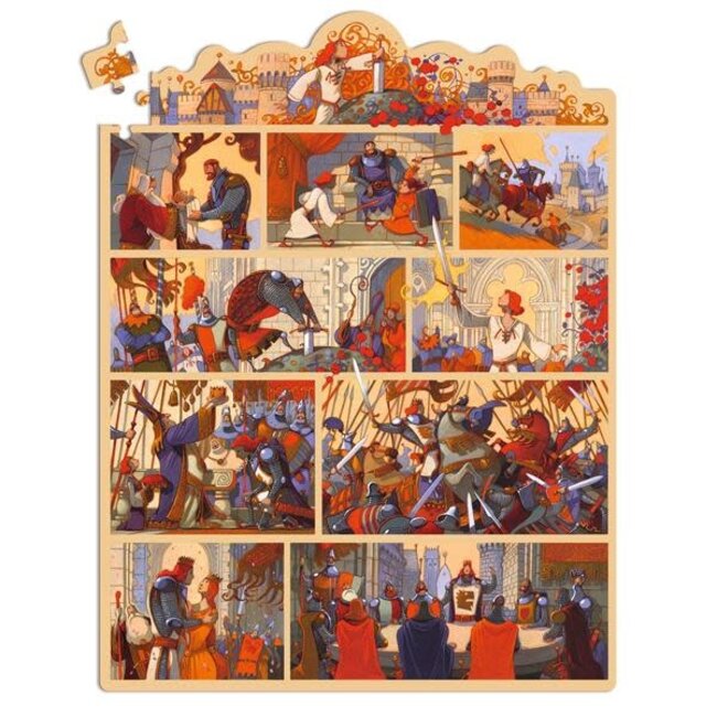 Djeco Puzzle Histoire - Le roi Arthur - 100pcs