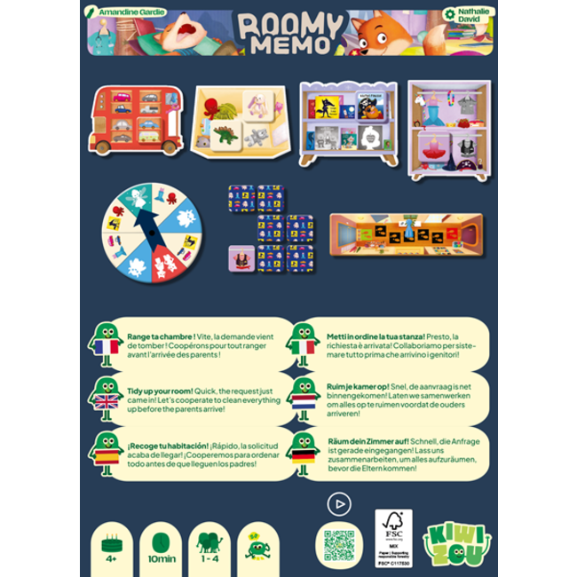 Kiwizou Roomy Memo (Multilingue)