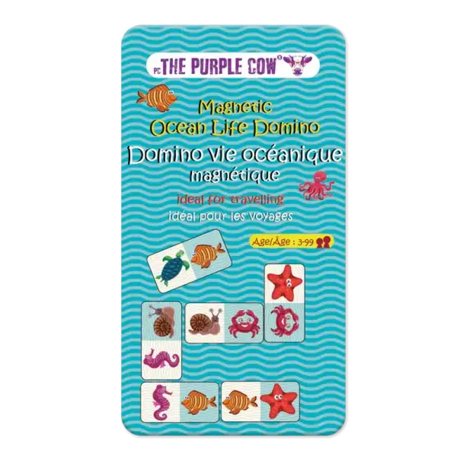 purple cow Jeu Magnétique - Dominos Vie Océanique (Multilingue)