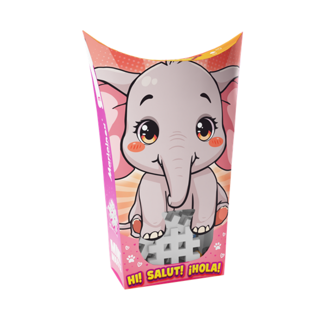 Marioinex  Mini-Waffle - Animaux de poche - Éléphant