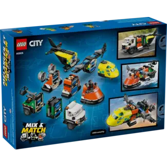 LEGO® City - Avion, camion d'assistance et aéroglisseur à combiner - 60505