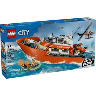 LEGO® City - Le bateau de sauvetage et l’hélicoptère de la garde côtière - 60504